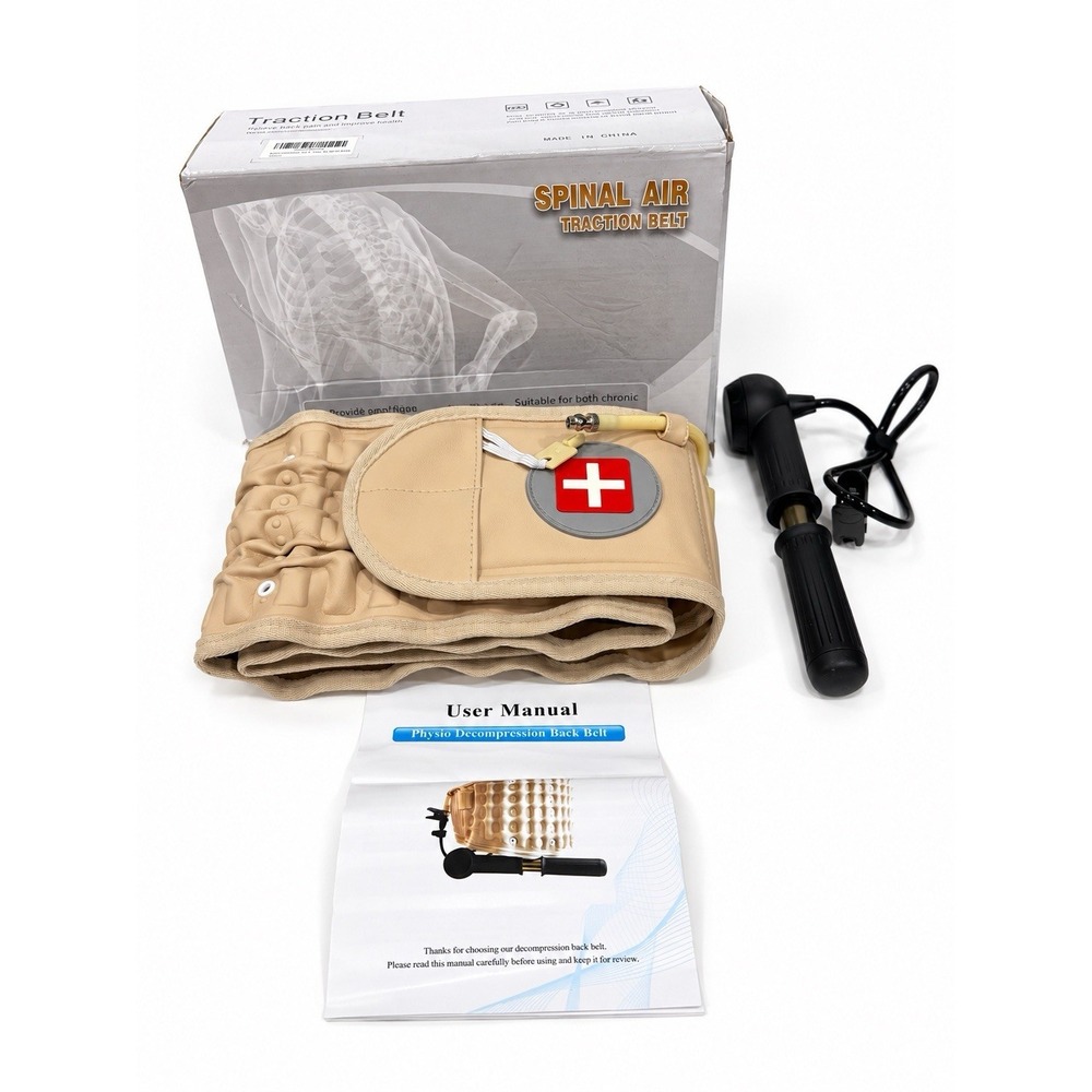 Back Decompression Belt Inflatable Lumbar Support Spinal Air Traction With Pump